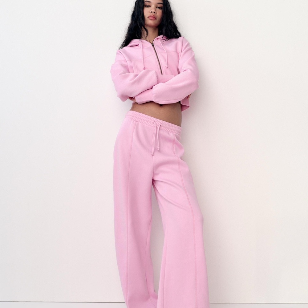 Zara Pink Matching Sweat Set